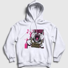 Presmono Unisex Beyaz Electric Eskimo Callboy Kapüşonlu Sweatshirt