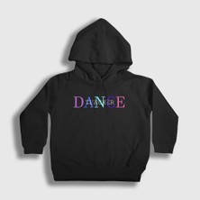 Presmono Unisex Çocuk Siyah Dance Teacher Hediye Dans Hocası Kapüşonlu Sweatshirt
