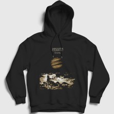 Presmono Unisex Siyah Gravity Müzik Anekdoten Kapüşonlu Sweatshirt
