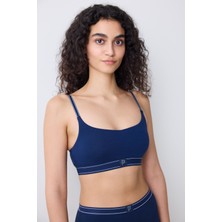 Removable Padded Lacivert Sütyen