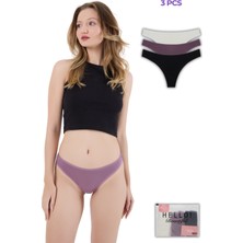 Siera Kadın Brazilian Tanga Külot 3'lü Set