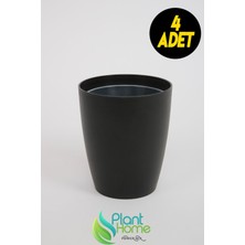 Plant Home Power Mix Dekoratif Siyah Orkide Saksısı - 4 Adet Set Fiyatlı -12 Pot Üretim Saksısına Uygun Kaliteli Ürün