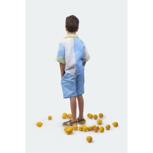 Hulm Limon Nakış Detaylı Erkek Çocuk Gömlek MKN2014