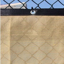 Torsan Güneşlik File – Yüzde 75Lik – Çit Filesi – Krem – Şeritli ve Halkalı - 1.5 Metre x 2 Metre
