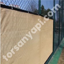 Torsan Güneşlik File – Yüzde 75Lik – Çit Filesi – Krem – Şeritli ve Halkalı - 1.5 Metre x 2 Metre