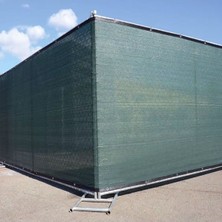 Torsan Gölgelik File – 75 Lik Çit Filesi – Şeritli Halkalı – Yeşil Renk - 6 Metre x 80 Metre