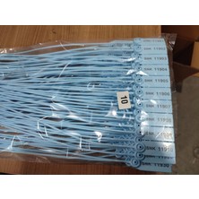 Senkron Seals Plastik Kayış Mühür Plastik Güvenlik Mühürü Metal Klipsli Güvenlik Mühürü - 500 mm / 100 Adet