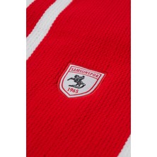 Samsun Spor Samsunspor Beyaz Çizgili Triko Atkı