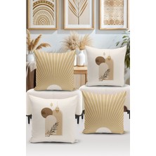 Bertille Home Ramazan Serisi Çift Tarafı Dijital Baskılı  4'lü Kırlent Kılıfı Seti