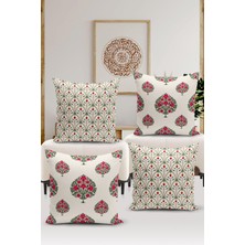 Bertille Home Ramazan Serisi Çift Tarafı Dijital Baskılı  4'lü Kırlent Kılıfı Seti