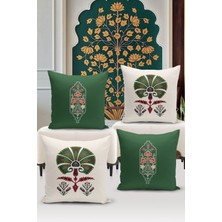 Bertille Home Ramazan Serisi Çift Tarafı Dijital Baskılı  4'lü Kırlent Kılıfı Seti