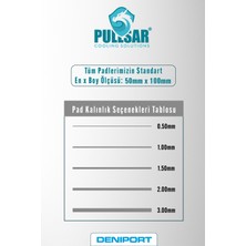 Pullsar Thermopad One - 100x50 mm | 1,00 mm Kalınlık | 8 W/m-K İletkenlik ile Oyununuzu Soğutmanın Yeni Yolu!