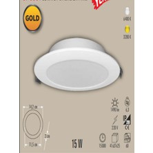 Cata CT-5651 Zümrüt 15 Watt Sıva Altı Yuvarlak Backlight LED Panel