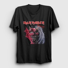 Presmono  Siyah Purgatory Metal Iron Maiden T-Shirt