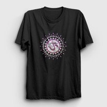 Presmono  Siyah Om Sembol Meditasyon Hediye Yoga T-Shirt