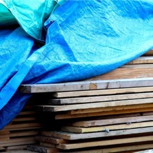 Torsan 120 gr Mavi Branda – Kenarları Halkalı – Pvc Branda – Kar ve Su Geçirmez - 10 Metre x 4 Metre