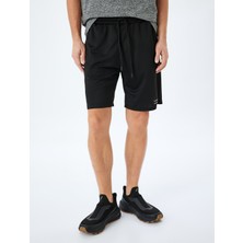 Koton Geometrik Baskılı Cep Detaylı Basic Beli Bağcıklı Spor Şort