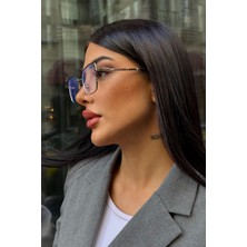 Falan Eyewear Lela Kadın Blue Block Gözlük Gold-Siyah