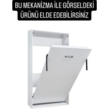 Akıllı Mobilya Tek Kişilik Dikey Ahşap Kasalı Duvar Yatağı Mekanizması(Kendi Duvar Yatağını Yap)