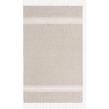 Barine Linen Keten Peştamal Beyaz 90 x 175 - Keseli