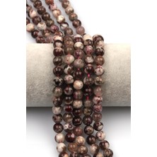 Alibaba Doğaltaş Pembe Turmalin (Rubelit) Doğaltaş Dizi 10 mm Küre Kesim