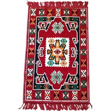 Zaytoon® 60*95 Filistin Geleneksel Işlemeli Küçük Hacimli Oturma Odası Halısı K00011
