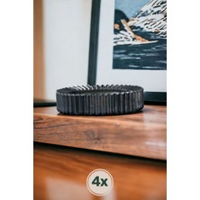 Küllük Kül Tablası Sigara Küllüğü Gümüş Eskitme 4 Adet Model 5