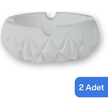 Küllük Gümüş Eskitme Kül Tablası Dekoratif Küllük 2 Adet Model 3