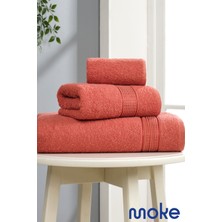 MOKE 3'lü Banyo Havlu Seti | Banyo Havlu Takımı Pamuklu | Havlu Seti