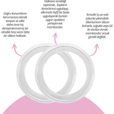 Silveriumom Gümüş Göğüs Ucu Koruma Kapakları ve Koruyucu Silikon Halka