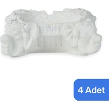 Küllük Altın Eskitme Kül Tablası Dekoratif Küllük 4 Adet Model 6
