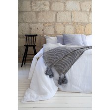 Frame %100 Pamuk Koltuk Şalı Gri 130x170