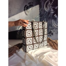 Luna Jewelry Kadın Mandala Model El Yapımı Içi Astarlı Omuz Çantası