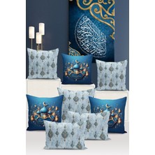 Bertille Home Ramazan Serisi Çift Tarafı Dijital Baskılı  8'li Kırlent Kılıfı Seti