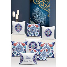 Bertille Home Ramazan Serisi Çift Tarafı Dijital Baskılı  8'li Kırlent Kılıfı Seti