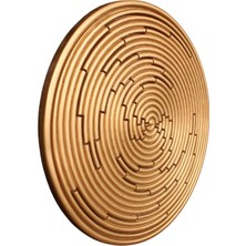 ARTSMARTİX Spiral Geometrik Rölyef Tablo Altın