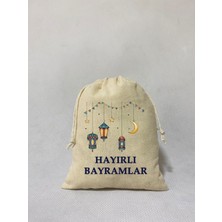 Aprendi Bayram Harçlığı Kesesi 10 x 15 cm 5 Adet Model-6 Pamuklu Bez Renkli Desenli