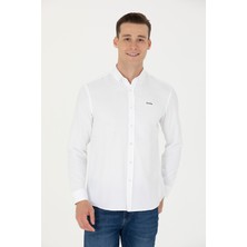 U.S. Polo Assn. Erkek Beyaz Gömlek Basic 50277266-VR013