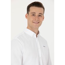 U.S. Polo Assn. Erkek Beyaz Gömlek Basic 50277266-VR013