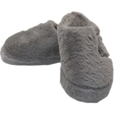 HFKY Kadın Füme Ev Terliği, Ses Yapmaz Kalın Taban