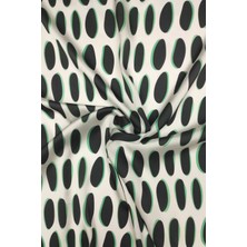 Sardo Kumaş Geometrik Desenli Dijital Baskılı Şifon Saten Kumaş En 1,50  cm