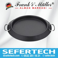 Frank & Müller Germany | Kırmızı Klasik Versiyon Taş Fırın Seti | Pizza ve Lahmacun Makinesi