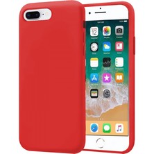 Piyasa Sepeti Apple iPhone 7 Plus İnce Mat Silikon Kılıf Kırmızı