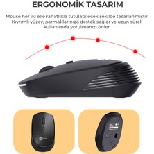 Lecoo KM2001 Kablosuz Türkçe Q Klavye & Mouse Set Siyah