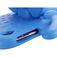 Zore Lenovo M10 Plus Tb-X606f Uyumlu Butterfly Standlı Tablet Kılıf-Pembe Koyu
