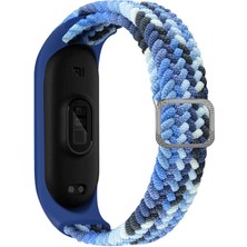 Xiaomi Mi Band 5 Uyumlu Krd-49 Örgü Kordon Zore - Colorful Green