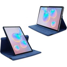 ZORE Galaxy Tab S7 Plus T970 Uyumlu Dönebilen Standlı Kılıf-Lacivert