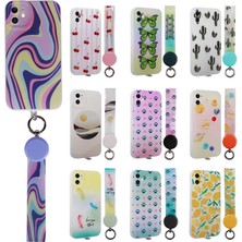 ZORE Apple iPhone 11 Kılıf Desenli El Askılı Ipli Arte Silikon Kapak-No3