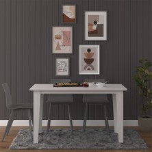 Asra Trend Modern Tasarım Yemek Masası %100 MDF Çok Amaçlı Çalışma Masası YM01