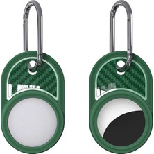 ​zore Airtag 05 Uyumlu Silikon Anahtarlık-Yeşil